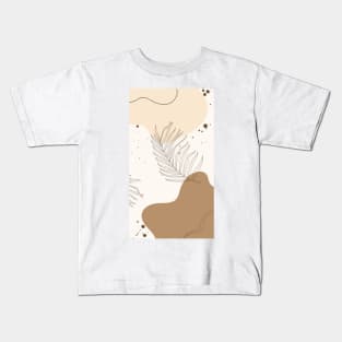 Abstract Essence: Aesthetic Geometric Watercolors Kids T-Shirt